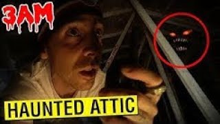 GONE WRONG DO NOT GO INTO THE HAUNTED ATTIC AT 3AM CHALLENGE WALKIE TALKIE RITUAL [upl. by Jenelle]