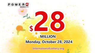 Result of Powerball lottery on October 26 2024  Jackpot rises to 28000000 [upl. by Codee]