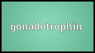 Gonadotrophin Meaning [upl. by Thorma]