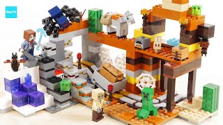 レゴ マインクラフト 荒野の廃坑 21263 ／ LEGO Minecraft The Badlands Mineshaft Speed Build amp Review [upl. by Eecram483]