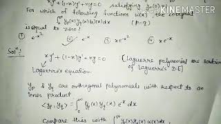 Gate 2020 laguerre differential equation maths solution [upl. by Eirased]