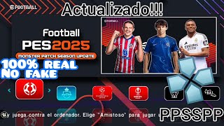 Como descargar el nuevo PES Efootball 2025 para ppsspp100REAL NO FAKE LassoStar9K [upl. by Nico]