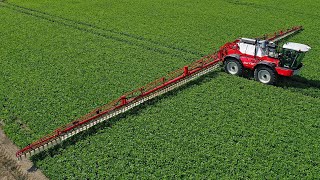 Wingssprayer system on 40m wide Agrifac Condor  Heestermans Agro [upl. by Arihaj]