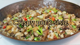 Crispy Pork Sisig Recipe [upl. by Nikoletta]