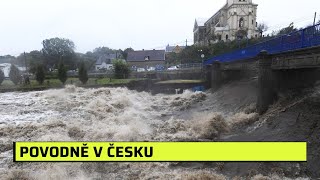 Extrémní povodeň na Jesenicku Oblast je zcela odříznutá silnice jsou neprůjezdné [upl. by Ytak]