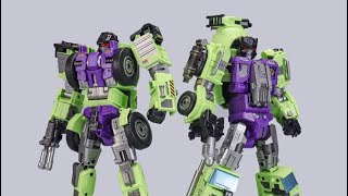 New Transformers Giant Legion Heavy Builder Mixer Mixmaster Scrapper Images from MechaInvasion [upl. by Psyche]