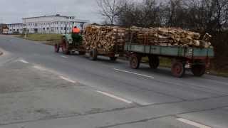 Deutz F3L 51451 mit 2 Anhänger Brennholz [upl. by Sauer]