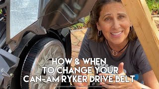 How and When to Change Your CanAm Ryker CVT Belt stepbystep instructions [upl. by Nwaf]