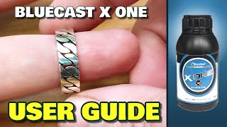 Bluecast X One Castable Resin USER GUIDE  casting a silver Cuban ring [upl. by Eesac]