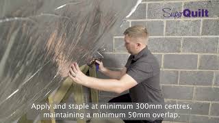 How to install YBS SuperQuilt multifoil insulation in a roof application [upl. by Feinleib]