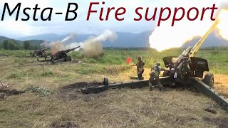 Howitzer 2A65 MstaB in Action❗ Russian Artillery💥 [upl. by Woodhead]