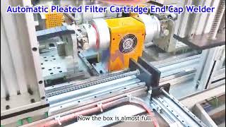 Automatic Pleated Filter Cartridge End Cap Welder [upl. by Rekrap816]