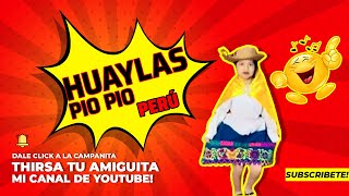 😍😍 HUAYLAS PIO PIO COREOGRAFIA PARA NIÑOS 💯🎁 1 HERMOSO BAILE DE HUAYLAS [upl. by Becky]