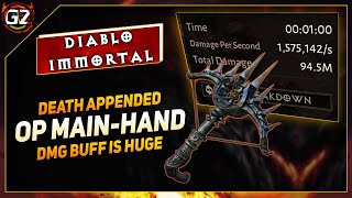 Death Appended  Main Hand  100M Damage Per Minute  Inferno 5 Essence  Diablo Immortal [upl. by Hannon]