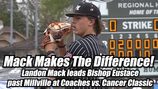 Bishop Eustace 2 Millville 1  HS Baseball  2024 Coaches vs Cancer Classic  Landon Mack 9 Ks [upl. by Evander480]