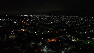 Aerial Night View of Enmore ECD Guyana [upl. by Homer]