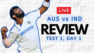 🔴 LIVE 1st Test Day 1 Review Aakashvani  AUSvsIND [upl. by Ronyar]