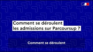 Parcoursup 2024  comment se déroule la phase d’admission [upl. by Dulcie]