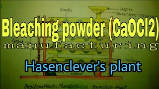 Bleaching powder manufacturing Hasenclever plant diagram [upl. by Nevaed743]