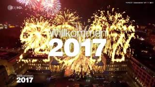 Die Silvesterparty am Brandenburger Tor in Berlin 20162017 Zeitraum um 0Uhr ZDFAufnahme [upl. by Marina]