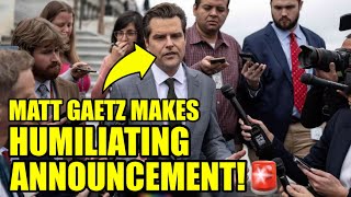 Disgraced Trumper Matt Gaetz Just REVEALED His NEW CAREER [upl. by Aihsile]