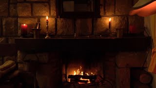 Feel Warm with A Relaxing Fireplace inside with crackling noise 1Hour [upl. by Dnana]