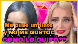 COMO QUITAR TINTE EN CASA en 10 minutos tip [upl. by Uahc]