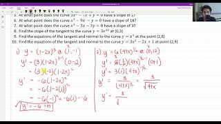 Tangent and Normal Lines Slope of Curves Application of Derivatives  Diff Calculus  Engr Yu Jei [upl. by Inalan]