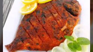 how to make tandoorigrilled pomfret fish easy and small recipe [upl. by Irina]