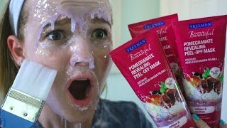 100 LAYERS OF PEELOFF FACE MASK  Emma Monden [upl. by Navonod645]