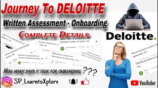 Deloitte Complete Details 👩‍💻 Written Assessment to Onboarding 💯✨👏  Deloitte  deloitte [upl. by Nalehp]