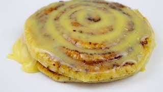 How to make Cinnamon Roll Pancakes recipe [upl. by Gwenny]