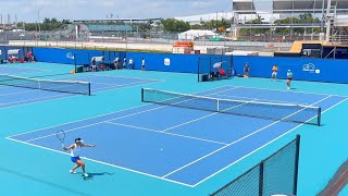 Raducanu amp Keys Practice  Court Level Miami 4K 60fps 2024 [upl. by Alleyne]