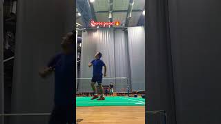 Powerful smashes knocks practices Badminton Trick shots Shorts badminton liningbadminton yonex [upl. by Mapel]