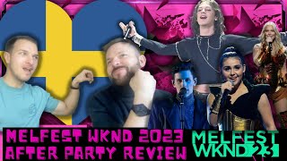 MELFEST WKND 2023  MAIN PARTY REVIEW  🇳🇴 🇸🇪 🇵🇱 🇷🇸 EUROVISION 2023  EUROVISION 2023 REACTION [upl. by Nyliret]