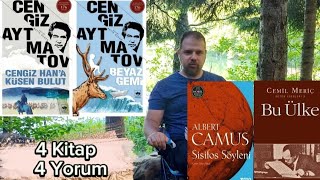 4 Kitap 4 Yorum  1  Cengiz Hana Küsen Bulut Beyaz Gemi Bu Ülke Sisifos Söyleni [upl. by Silvie]