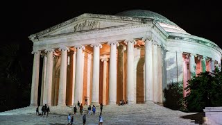 Washington DC Monuments by Moonlight Night Tour by Trolley [upl. by Knipe]