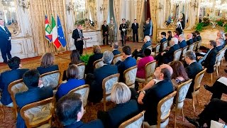 Discorso del Presidente Mattarella alla delegazione italiana dei membri del Parlamento Europeo [upl. by Hege]