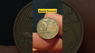 MOEDA ESCASSA 5 CENTAVOS ANO 2000 DE OLHO NO TROCO moedaescassa deolhonotroco 5centavos [upl. by Roderic320]