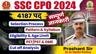 SSC CPO SI 2024 Strategy  CPO 2024 Preparation  SSC CPO SI Salary Age Limit By Prashant Sir cpo [upl. by Saravat]