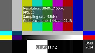 2160p25 48kHz  1kHz 27dB [upl. by Pelagia]