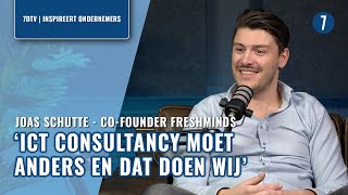 Joas Schutte over GROEI EIGENWIJZE MILLENNIALS en ICT CONSULTANCY nieuwe stijl  7DTV [upl. by Dalohcin500]