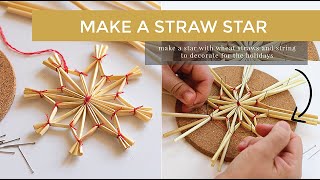 How to Make a Straw Star [upl. by Ahsitruc622]