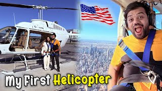 My First Helicopter Ride In America USA 🇺🇸🚁  Dream Came True ❤️  Poora New York Dekh Liya 😍 [upl. by Baggett191]