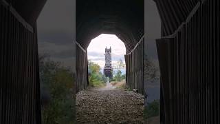 View of the lift bridge from cartwright tunnel NorthDakota Tunnel Liftbridge ND river travel [upl. by Marshal]