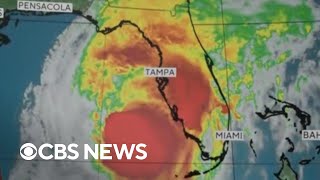 Hurricane Milton landfall timing approaches possible tornadoes slam Florida [upl. by Otho]