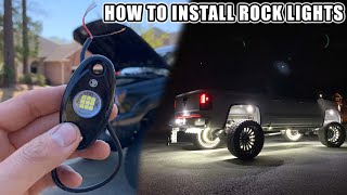 HOW TO INSTALL ROCK LIGHTS STEP BY STEP [upl. by Chaker]