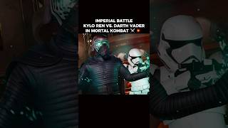 Imperial Battle Kylo Ren Vs Darth Vader in Mortal Kombat ⚔️💥 shorts mk1 [upl. by Gretel]