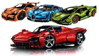 All LEGO Technic Supercars scale 18 2016  2022 CompilationCollection Speed Build [upl. by Frick]