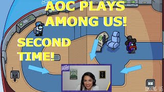 AOC Plays Among Us with Corpse Sykkuno Toast Jack XQC 200000 Donation Second Full Live Stream [upl. by Antons780]